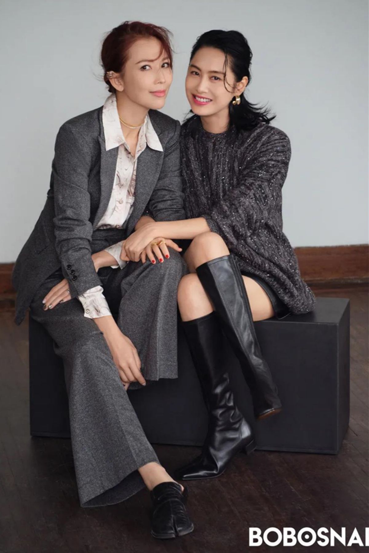 蔡少芬|朱茵杂志平面卫衣植入案例